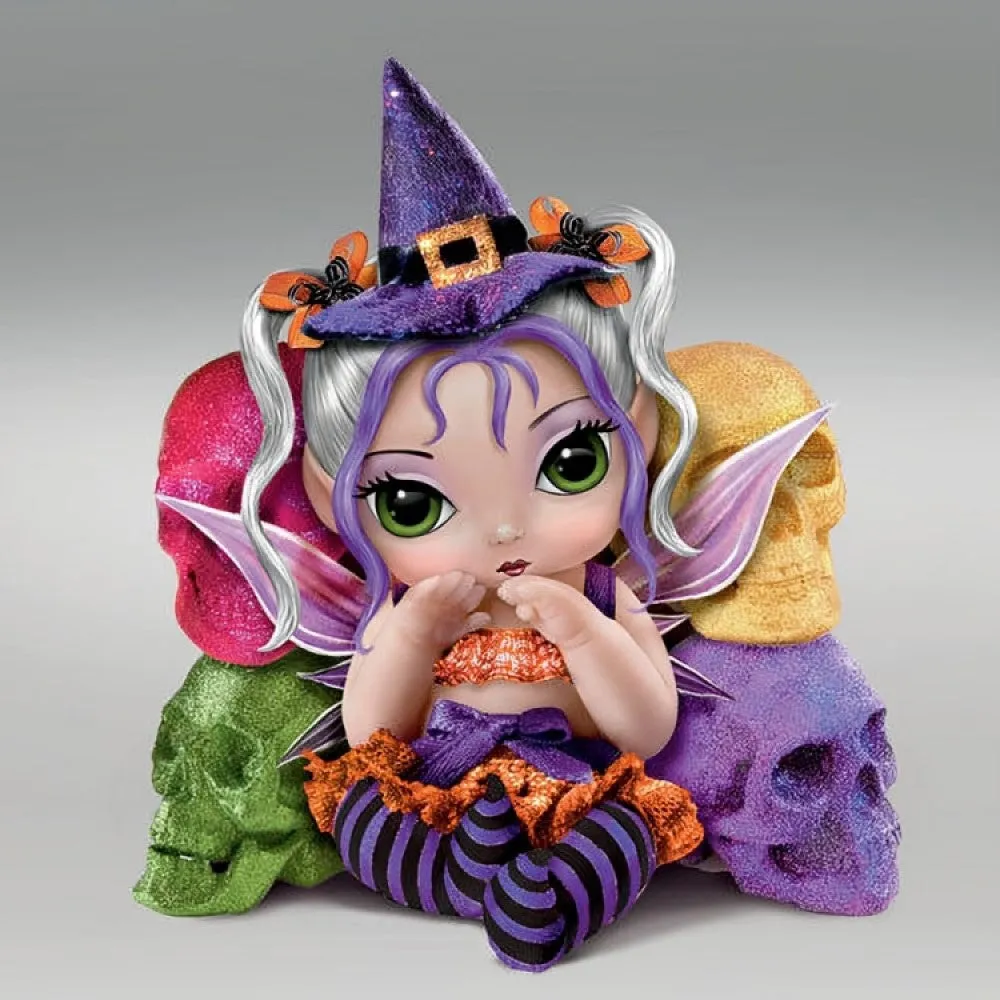 The Ashton-Drake Galleries Trick or Sweet - A Fairy Sweet Spell Baby Doll by Jasmine Becket-Griffith 4-inches