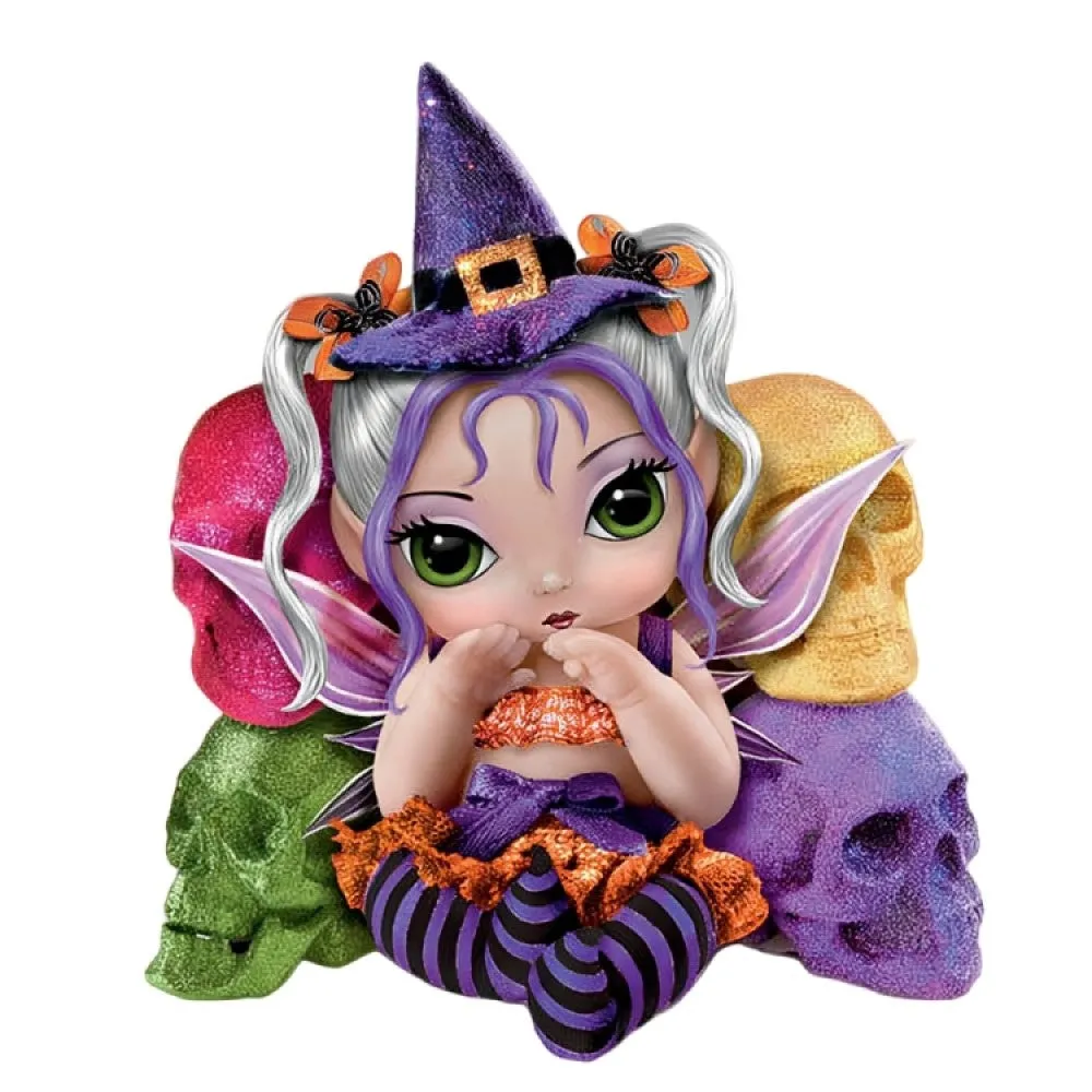 The Ashton-Drake Galleries Trick or Sweet - A Fairy Sweet Spell Baby Doll by Jasmine Becket-Griffith 4-inches