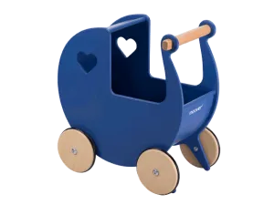 Traditional Doll Stroller Navy Blue