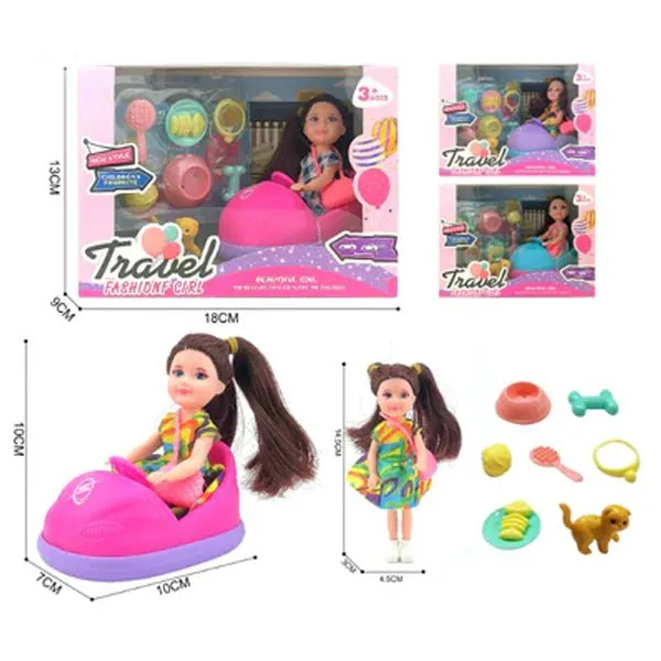 Travel Fashion Beautiful Doll with Accessories