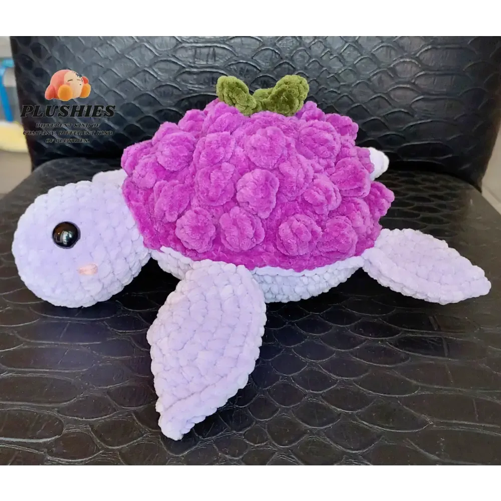 Turtle Grape Hand-Crocheted Plush Toy for Kids and Playtime