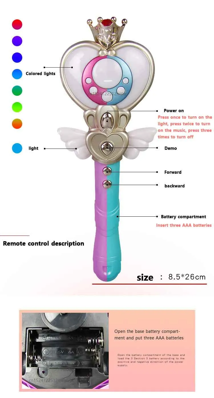 VGRASSP Dancing Singing Fairy Princess Doll Toy - Magic Wand Remote Control - Blossoming Petal Skirt and Wings - Interactive Magical Cute - Colorful LED Lights and Music for Girls (Pink)