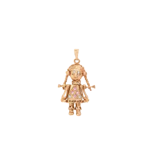 Vintage Zirconia Darlin’ Doll Charm