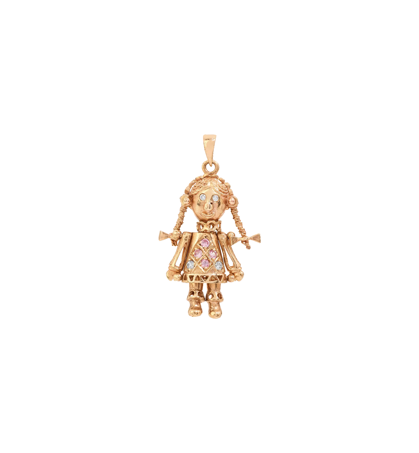 Vintage Zirconia Darlin’ Doll Charm