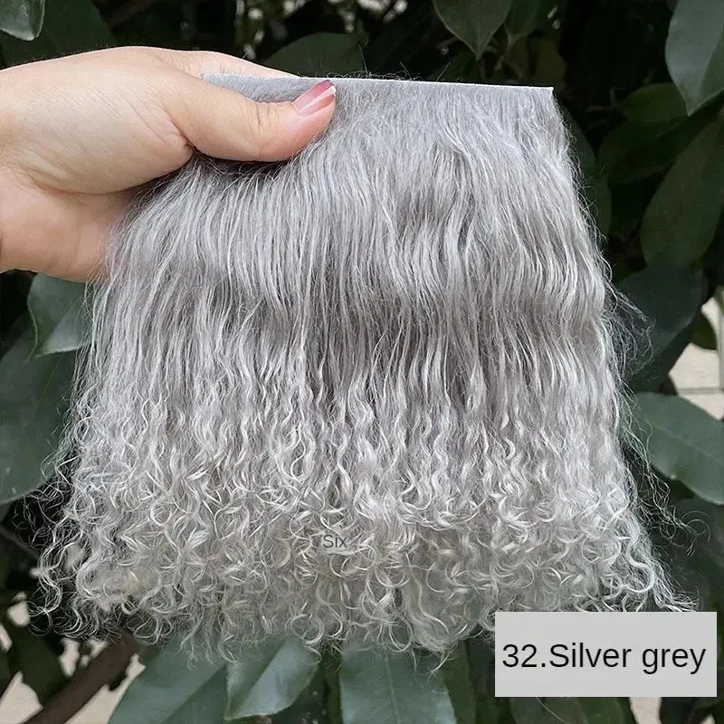 Wholesale Sheepskin Wool Mongolia Fur Fabric | Curly Hair for Toys & Dolls | Hair Extensions & Wigs for BJD, SD, Blyth Dolls