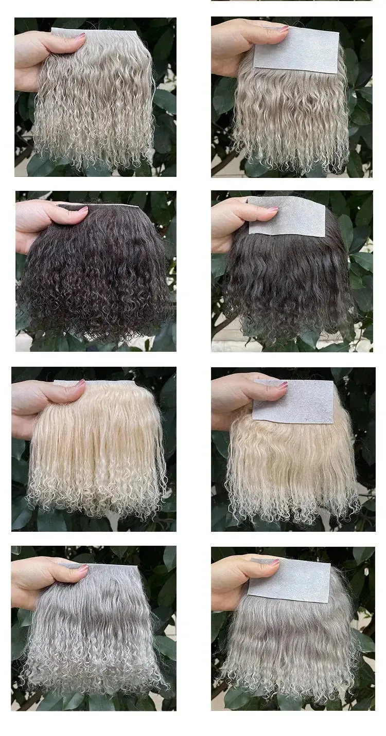 Wholesale Sheepskin Wool Mongolia Fur Fabric | Curly Hair for Toys & Dolls | Hair Extensions & Wigs for BJD, SD, Blyth Dolls