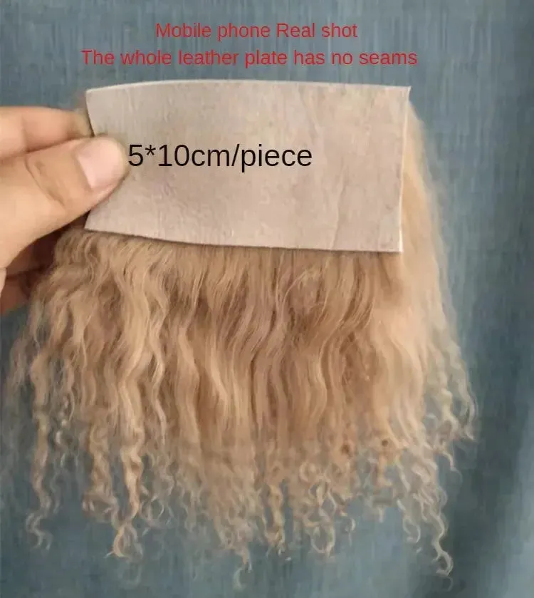 Wholesale Sheepskin Wool Mongolia Fur Fabric | Curly Hair for Toys & Dolls | Hair Extensions & Wigs for BJD, SD, Blyth Dolls