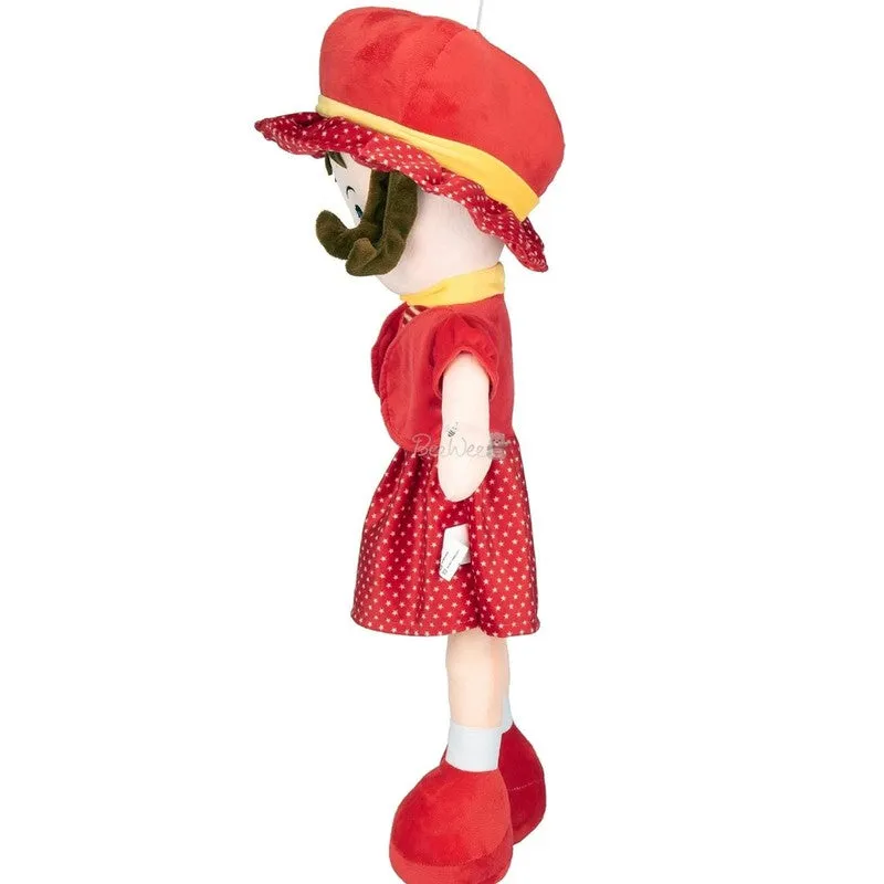 Winky Doll Super Soft Huggable Stuffed Toy RED - 40 cm