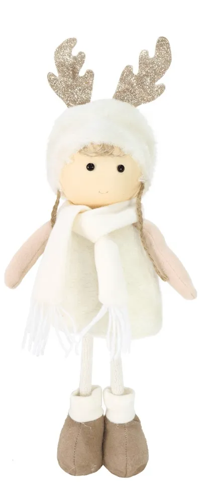 Winter Doll With Antlers 2 Asst (45cm)