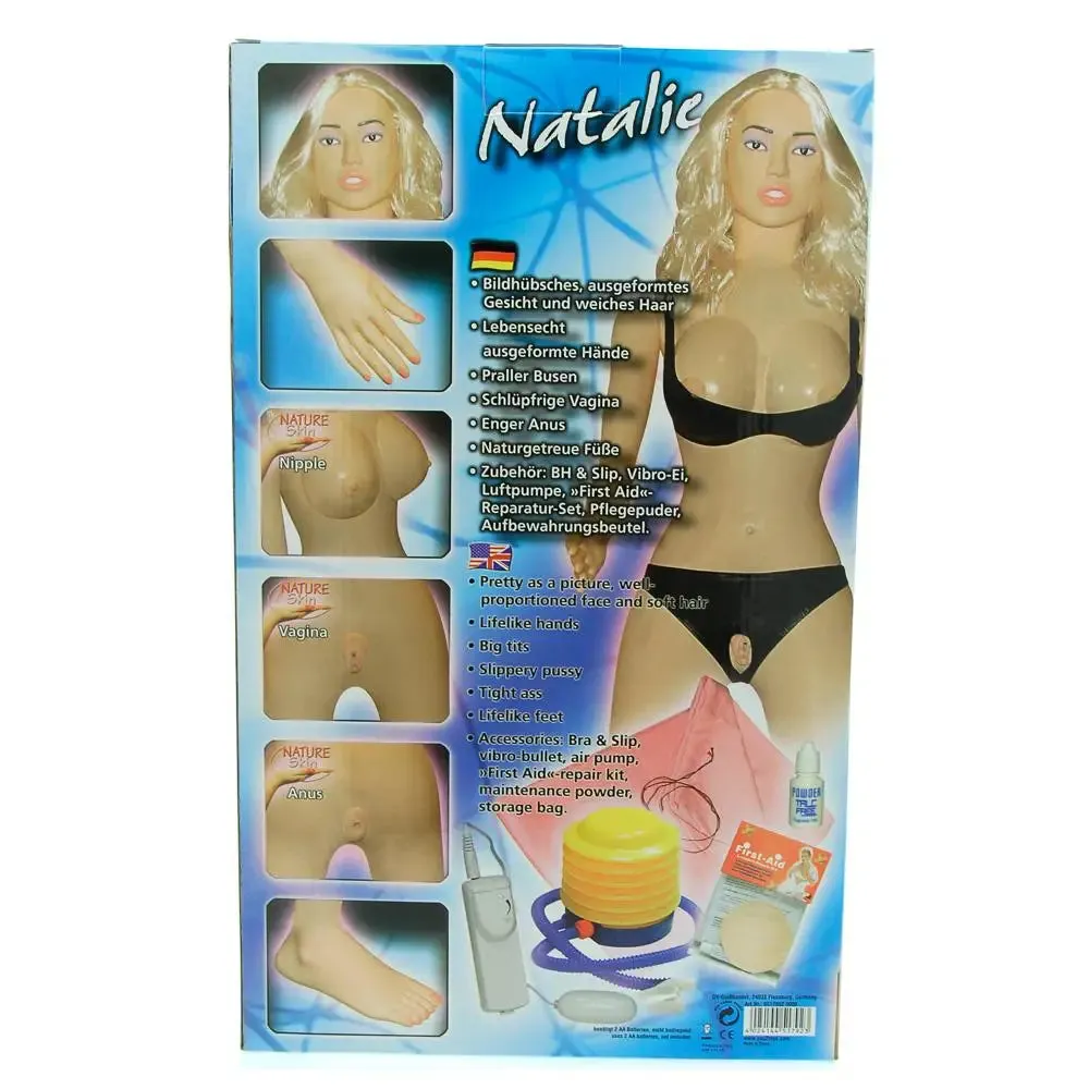 You2toys Natalie Blonde Blow-up Flesh Sex Doll with 3 Love Holes